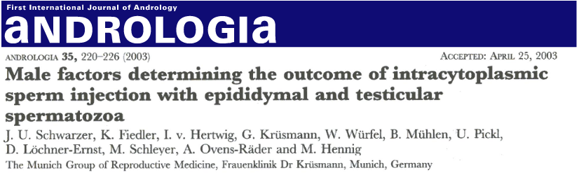 Male factors determining the outcome of intracytoplasmic sperm injection Andrologia3